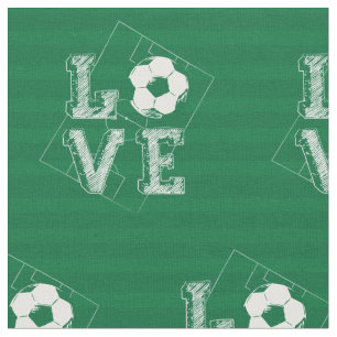 Sketched Kärlek-fotbollsspelare Tyg