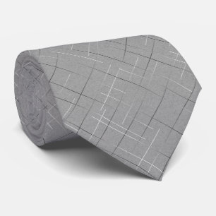 Sketcherade ränder Fläckig grå Slips