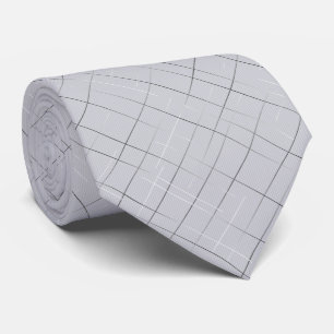 Sketcherade tunnstripor Ljusgrå Slips