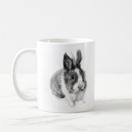 "Sketchkanin: charmig handritad kanin Kaffemugg