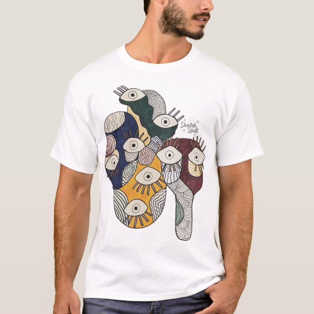 SketchSpill Aesthetic T-Shirt (Framsida)