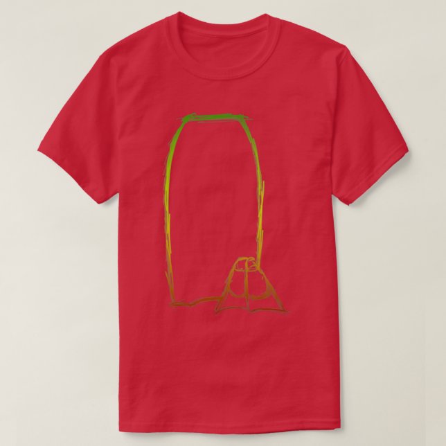 Sketchy Bodyboard amp Fins Rasta T Shirt (Design framsida)