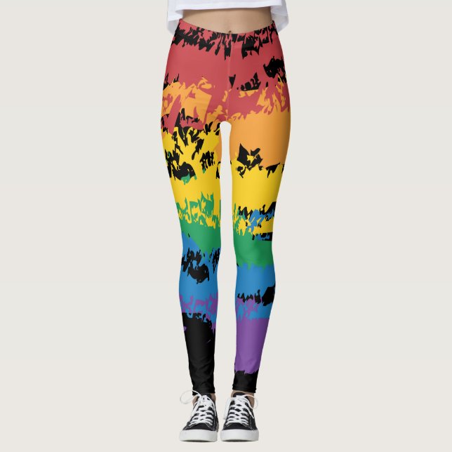 Sketchy Rainbow Leggings (Framsida)