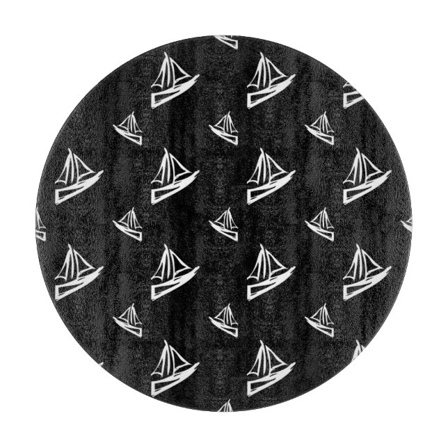 Sketchy segelbåtmönster (Framsidan)