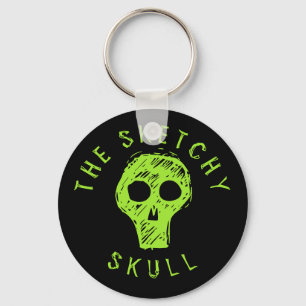 SKETCHY SKULL - Nyckelkedjan Nyckelring