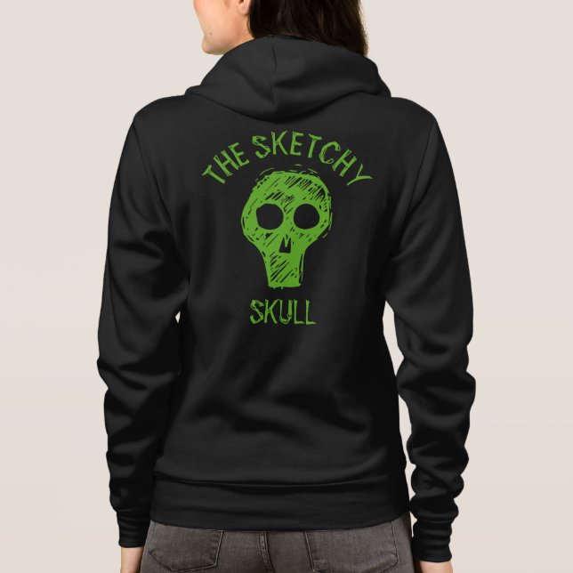 SKETCHY SKULL - T-Shirt (Baksida)