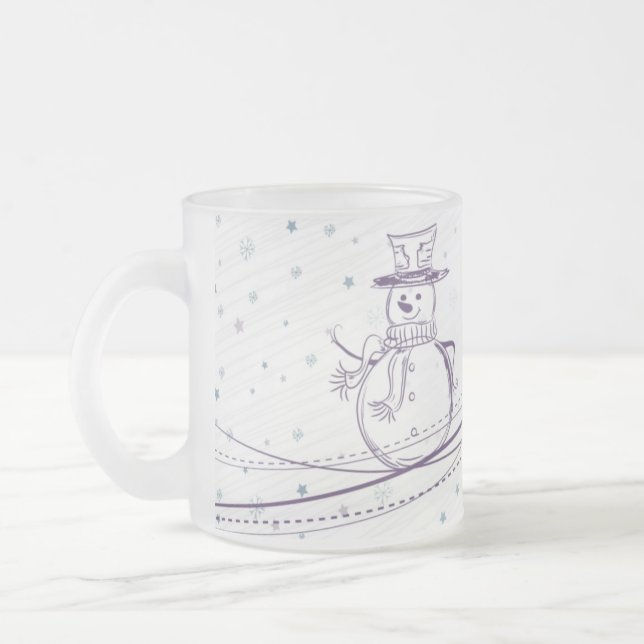 Sketchy Snögubbe Winter Mugg (Vänster)