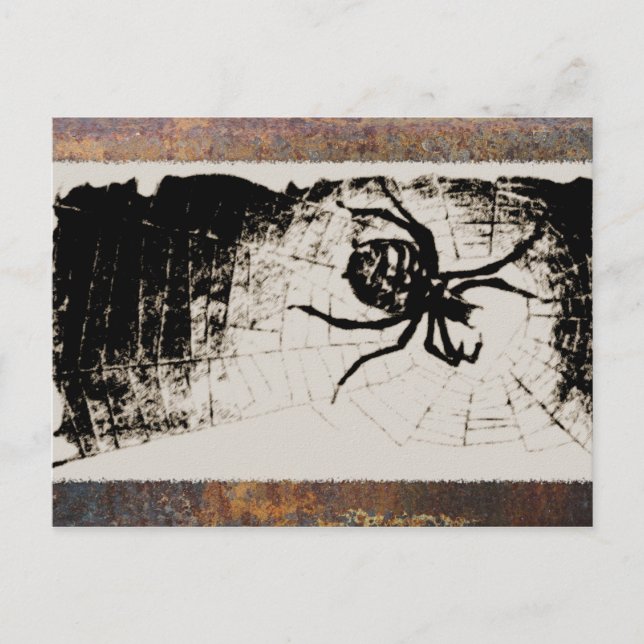 Sketchy Spider Vykort (Framsida)