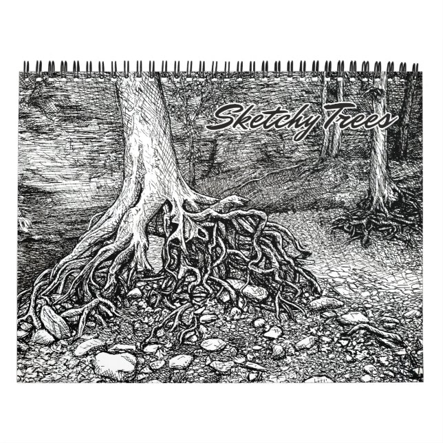 Sketchy Träd Calendar Kalender (Omslag)