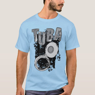Sketchy Tuba och Text T Shirt