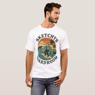 Sketchys Boardroom - Retro surf tshirt T Shirt