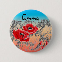 Sketerad grått svartvit blompoppies blommigt gra