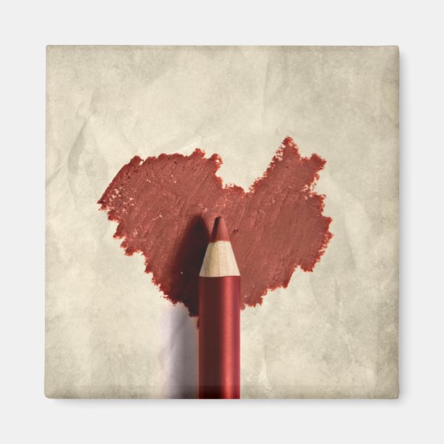 Sketerat skript hjärta magnet (Framsidan)