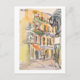 Skethchbook-sidor. Málaga m33 Vykort