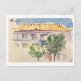 Skethchbook-sidor. Málaga Vykort