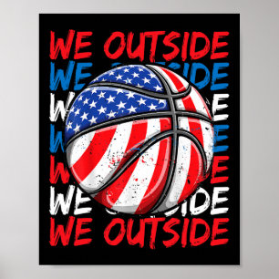 Sketll 4 juli memes Usa Amerikansk flagga Vi ute Poster
