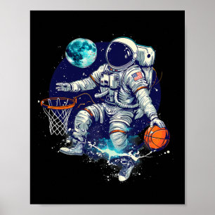 Sketll Astronaut Teckning Artwork Sketll Älskare Poster