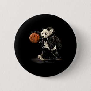 Sketll Bear Animal Art Sketll Ring Panda Teckning Knapp
