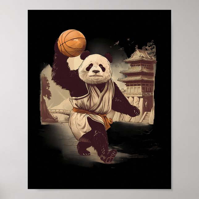 Sketll Bear Artwork Temple Teckning Sketll Älskare Poster (Framsidan)