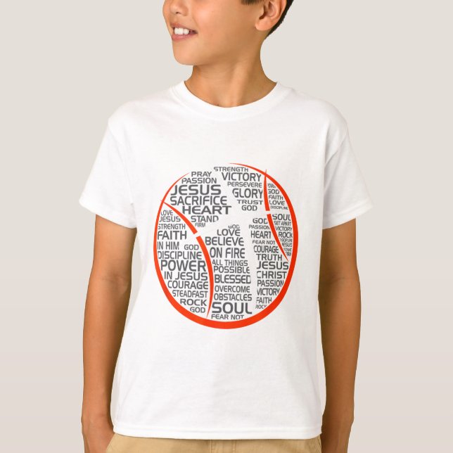 Sketll Christian Idrottsman Jesus T Shirt (Framsida)