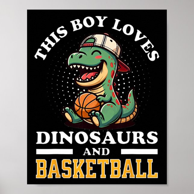 Sketll Dinosaur T Rex Spelare Män Pojkar Tonåringa Poster (Framsidan)