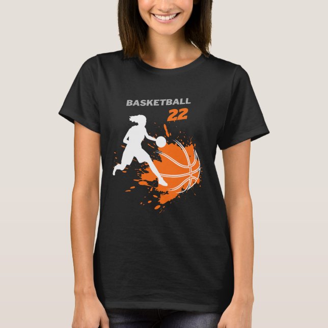 Sketll Fever Damernas Sketll Lag Nummer 22  T Shirt (Framsida)