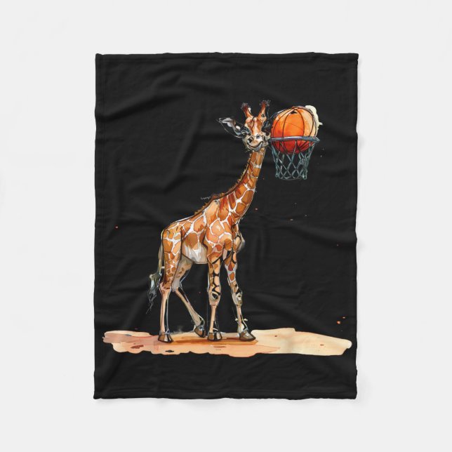 Sketll Giraffe Sketll Player Artwork Slam dunk Fleecefilt (Framsidan)