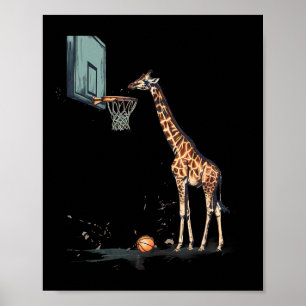 Sketll Giraffe Sketll Ring Artwork Slam dunk Poster