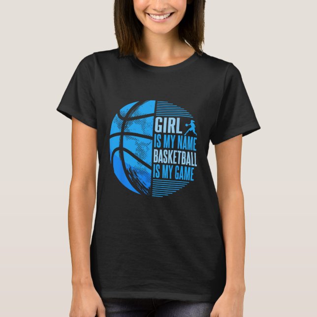 Sketll Girl Sketll Player Girls T Shirt (Framsida)