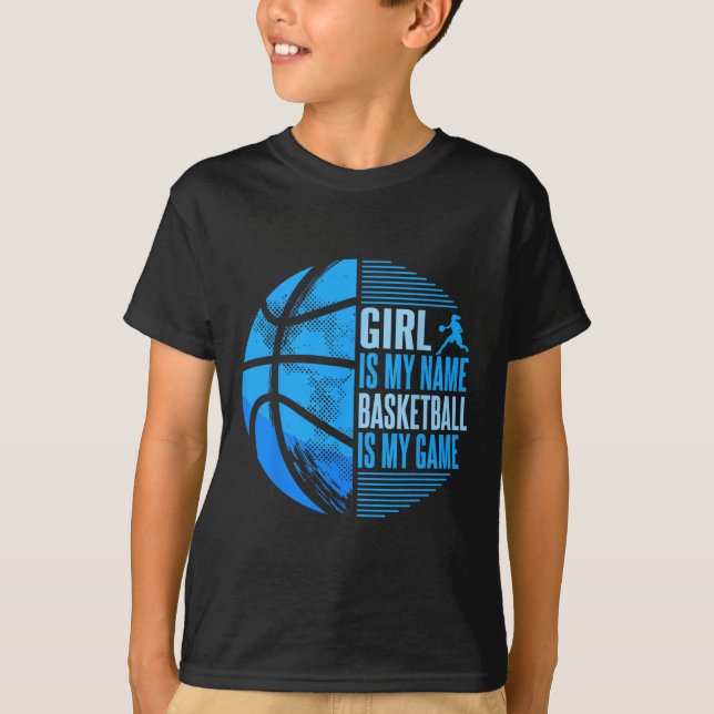 Sketll Girl Sketll Player Girls T Shirt (Framsida)