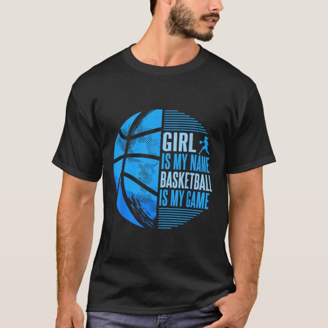 Sketll Girl Sketll Player Girls T Shirt (Framsida)