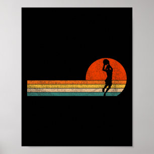 Sketll Girl Sketll Player Sketll Retro Poster