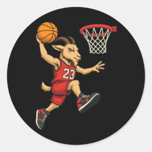 Sketll Goat - Sketll Player Fläkt Sketll Coach Runt Klistermärke