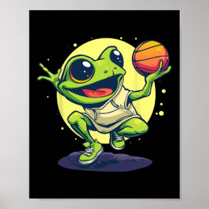Sketll Groda Padda Sketll Spelare Djur Konst Ritni Poster