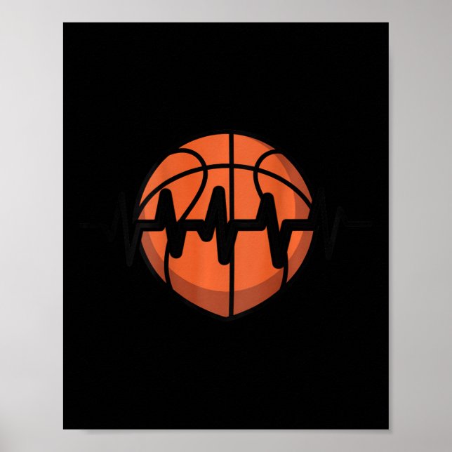 Sketll hjärtslagspulsdesign  poster (Framsidan)