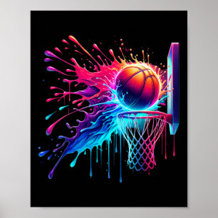 Sketll Hoop Nät Tröja För Pojkar Män Tonåring Glas Poster