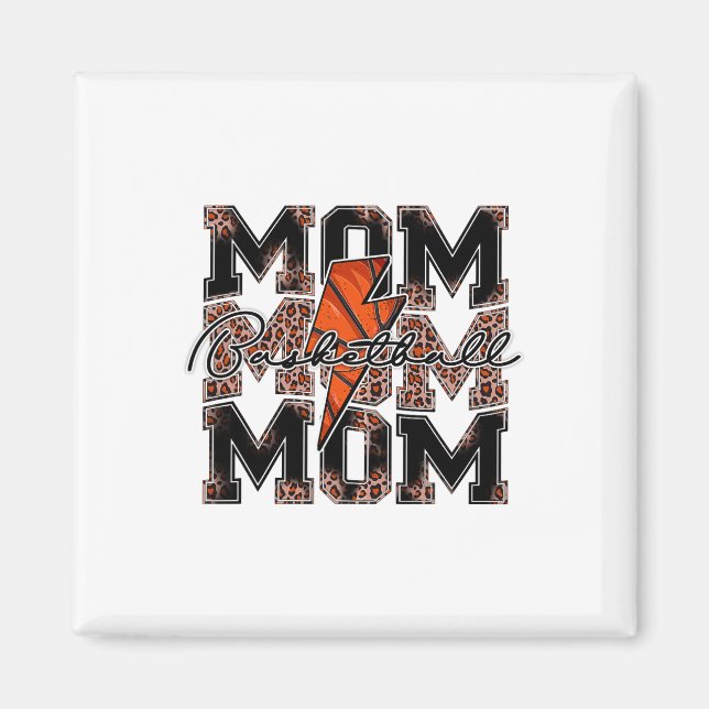 Sketll Mamma Leopard Lightning Bolt Sketll Game Da Magnet (Framsidan)