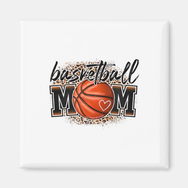Sketll Mamma Leopard Sketll Senior Mamma Mor Day Magnet (Framsidan)