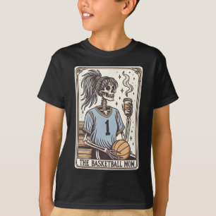 Sketll Mamma Tarotkort Skelett Halloween Häxliknan T Shirt