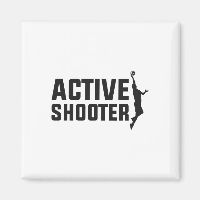 Sketll Player Active Shooter Sketll Älskare Manar  Magnet (Framsidan)