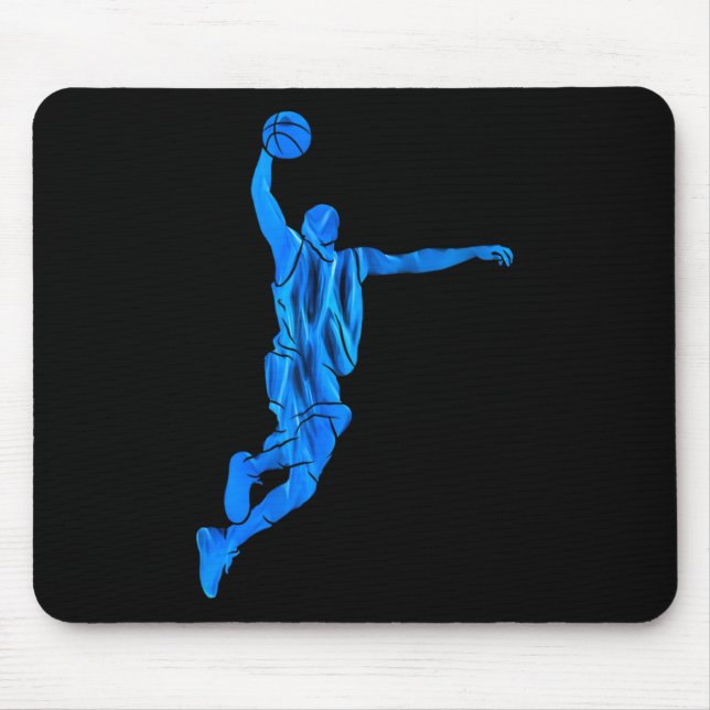 Sketll Player Slam Dunk Blue Flames Abstract Art S Musmatta (Framsidan)