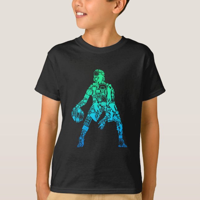 Sketll Pojkar Barn Män  T Shirt (Framsida)