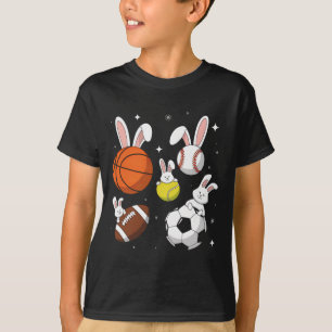Sketll Sell Footll Soccer Sports Påsk Day Bunny T Shirt