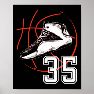 Sketll Shoes 35e Födelsedagsfest Gift 35 Sports Lo Poster