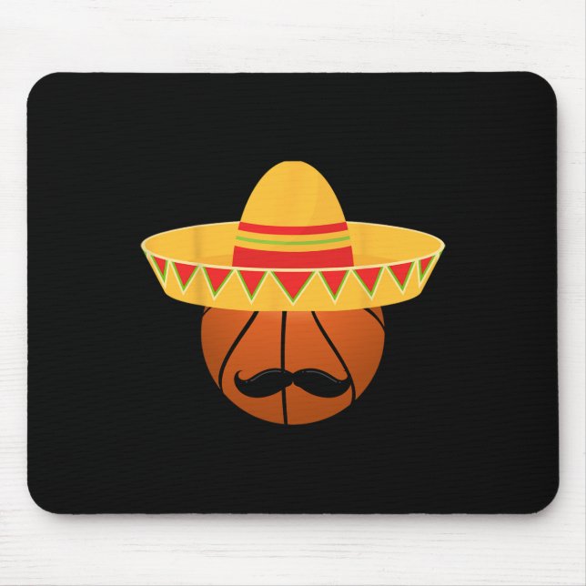 Sketll Sombrero För Cinco De Mayo Fest Firande Musmatta (Framsidan)
