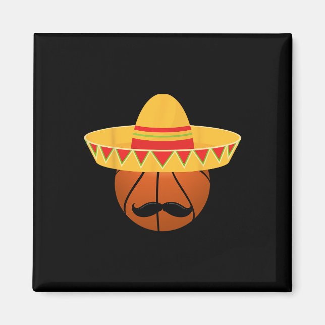 Sketll Sombrero For Cinco De Mayo Fiesta Celebrati Magnet (Framsidan)
