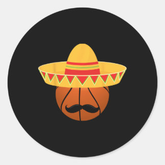 Sketll Sombrero For Cinco De Mayo Fiesta Celebrati Runt Klistermärke