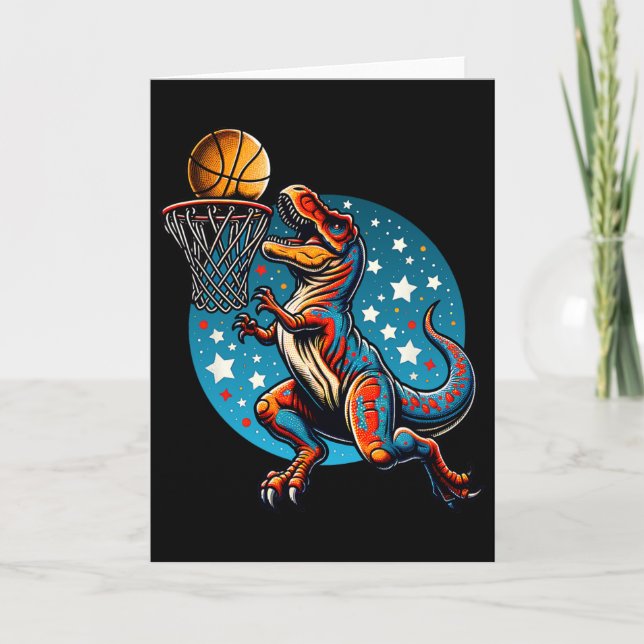 Sketll Spelare T-rex Dinosaurie  Kort (Framsida)