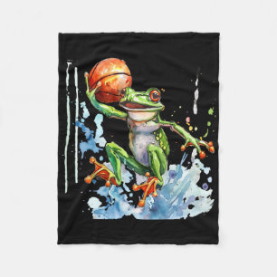 Sketll Toad Konstverk Vattenfärg Groda Sketll Spel Fleecefilt