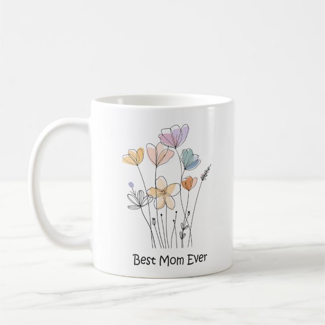 Skettek för Vår-Mamma-kaffe, Mugg (Vänster)